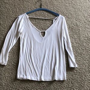 Adorable white detailed long sleeve